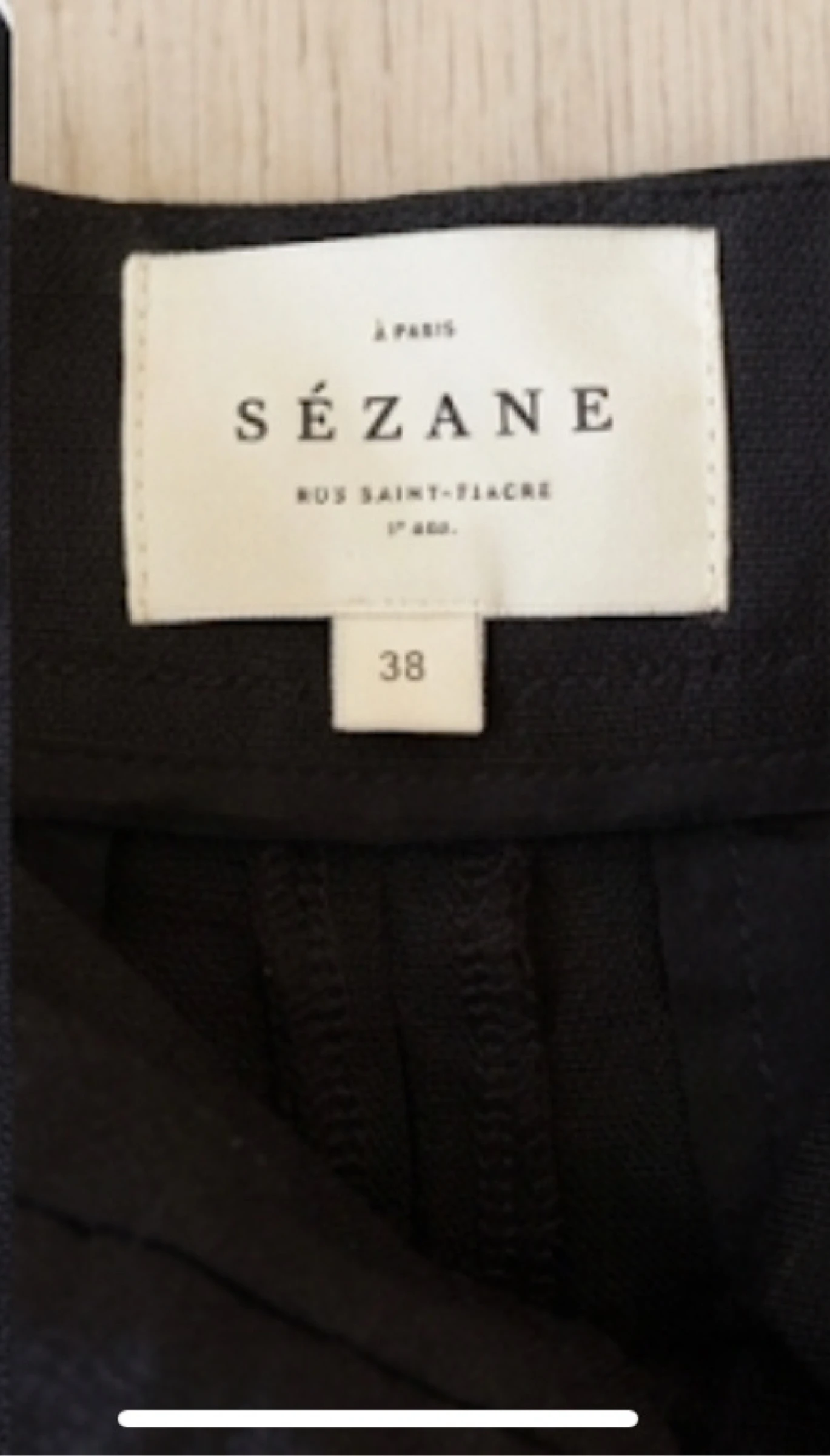 Pantalón Matheo Sézane Negro Talla 38 (M) nuevo – photo 3
